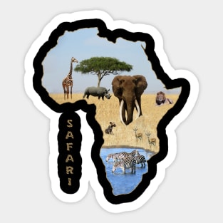 Safari in Africa Sticker